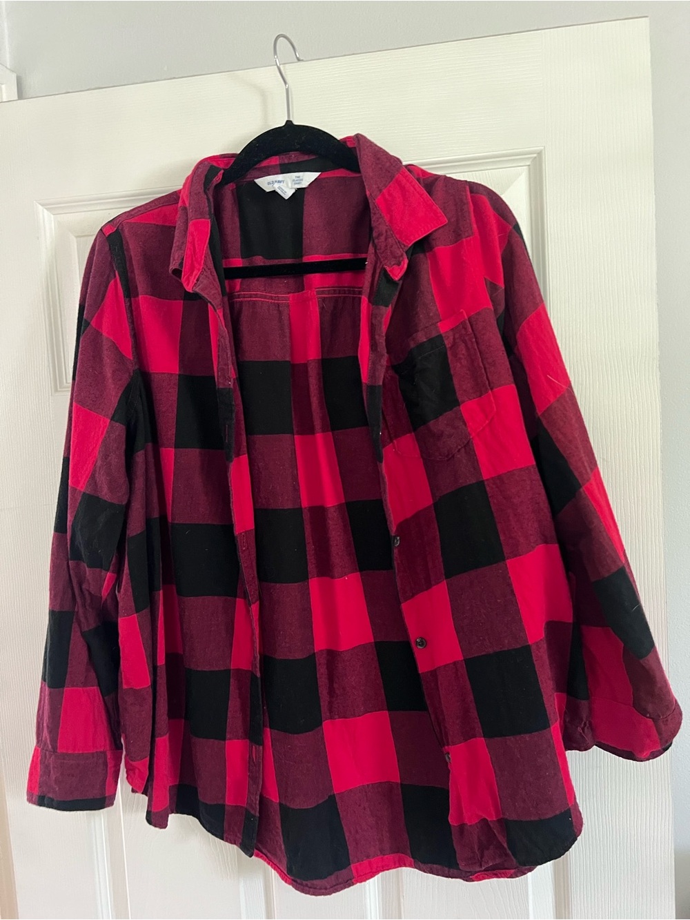 Old Navy Red and Black Buffalo Plaid Shirt